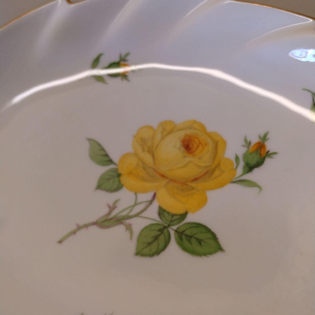 ★美品【Meissen】マイセンの金縁 イエローローズの器