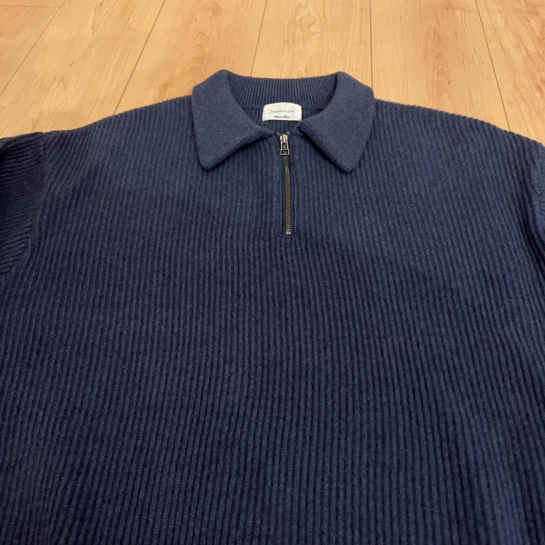 トップス 22aw Crepuscule x Steven Alan Zip Polo 1