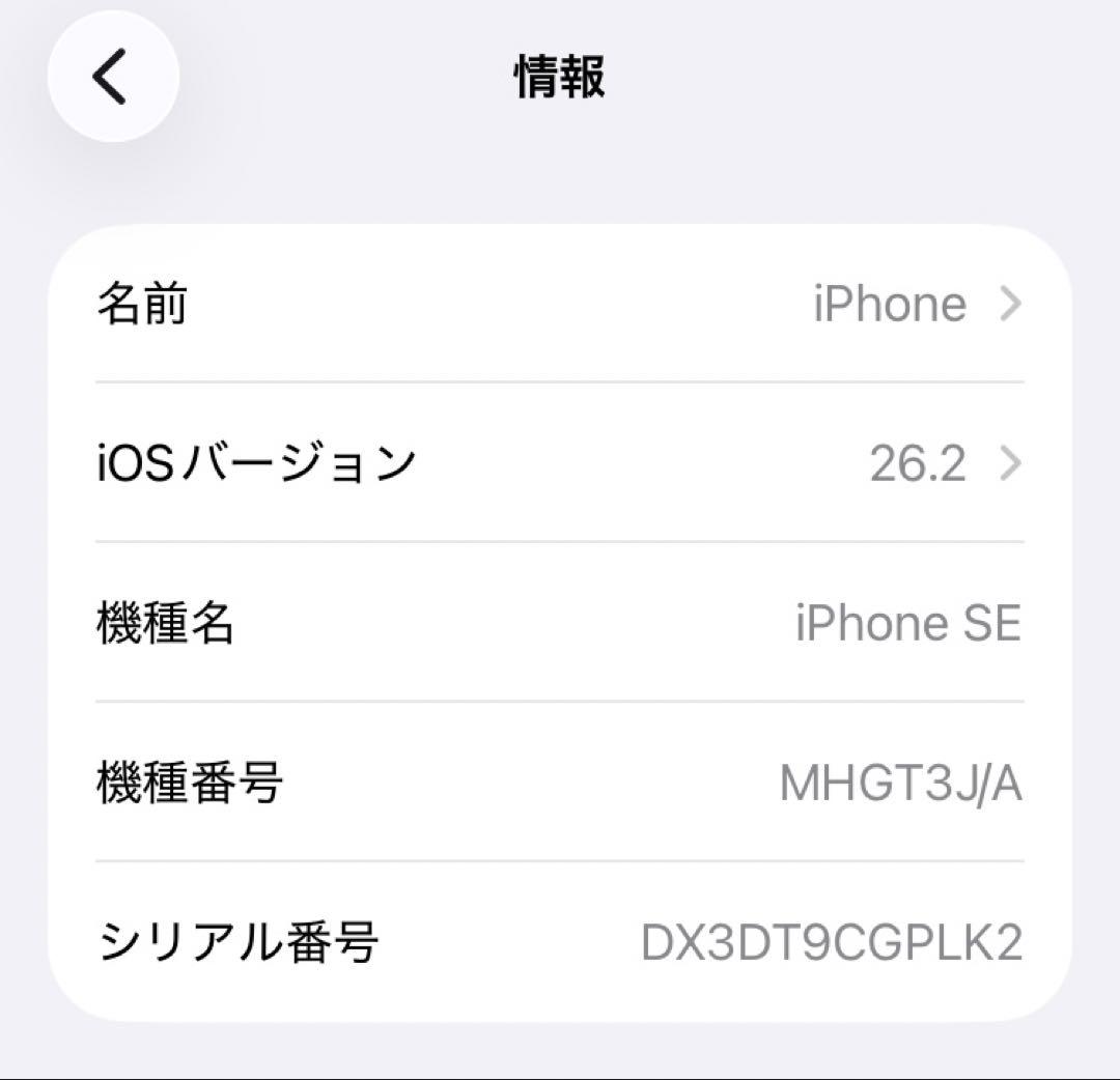 Apple iPhone SE2 ブラック 128GB 本体 注意事項あり