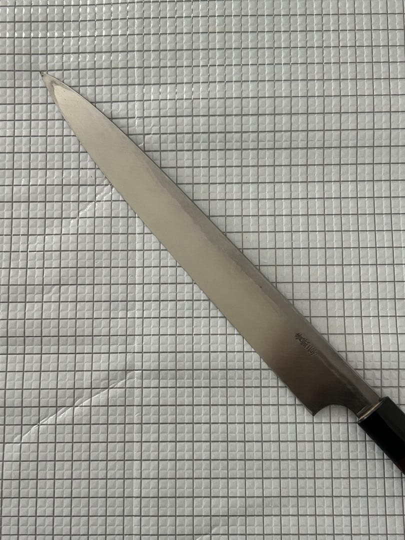 包丁 刺身包丁 柳刃包丁 安来鋼青紙２号 270mm 紫檀シノギ柄