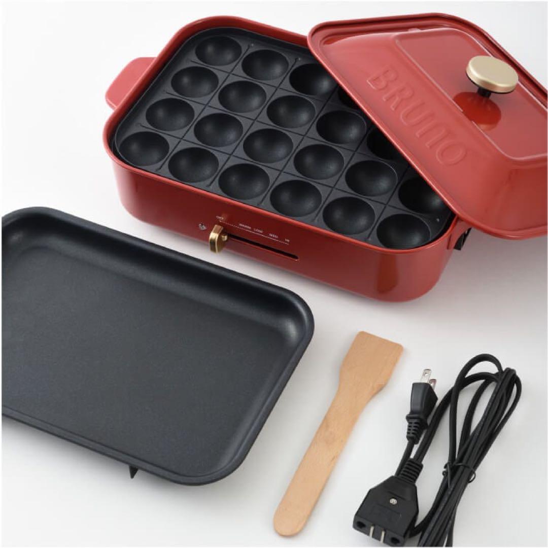 BRUNO ホットプレート　RED 新品未使用
