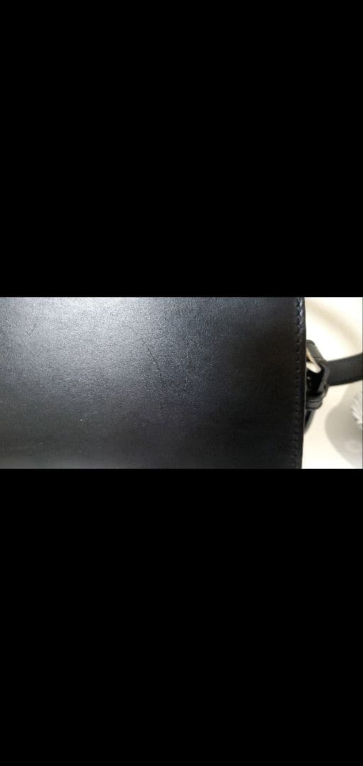 万双 ブライドル ショルダーバッグ ブラック