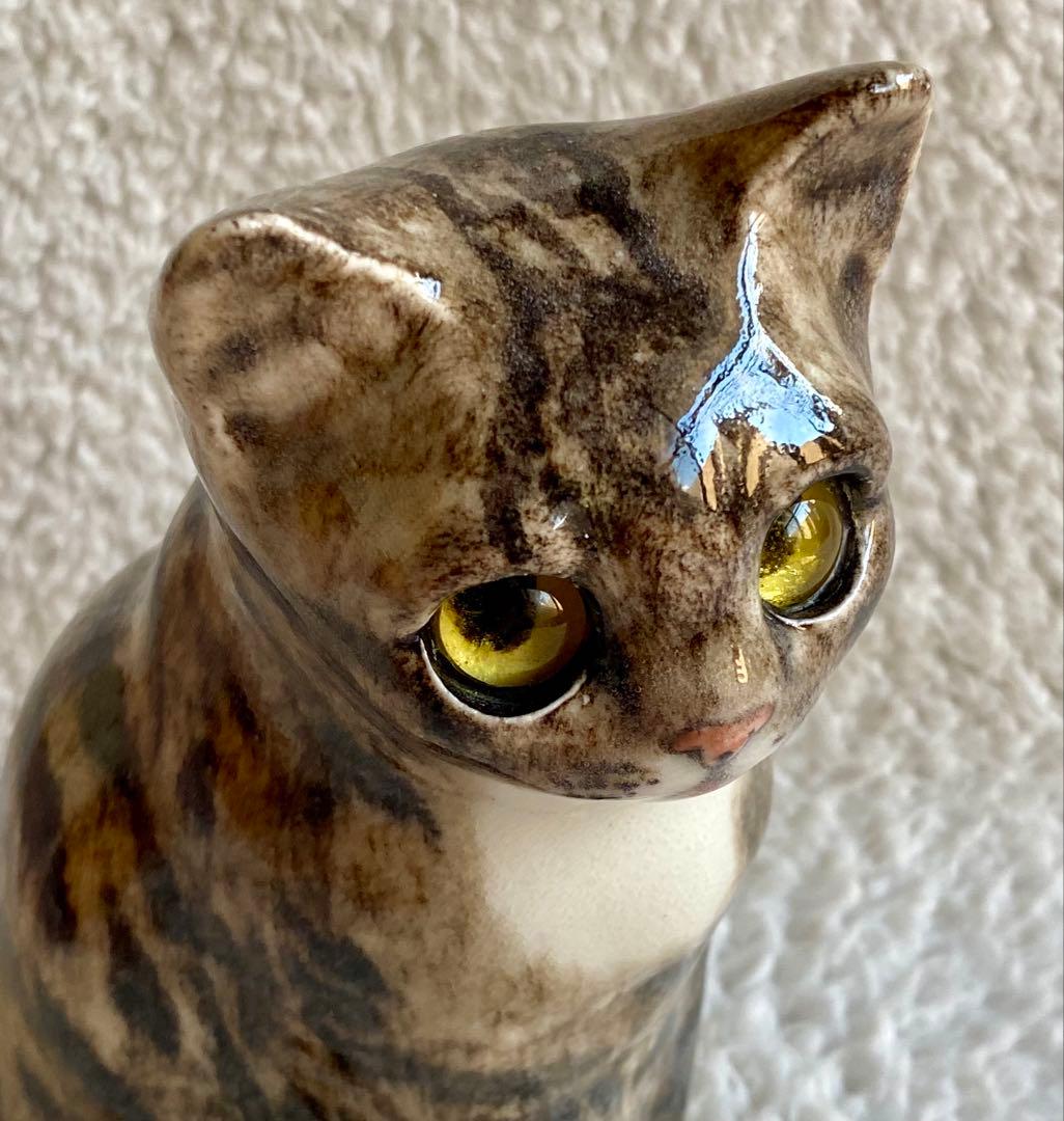 サイズ2　ウィンスタンレイキャット　ケンジントンキャット　キジトラ仔猫　貫入無し