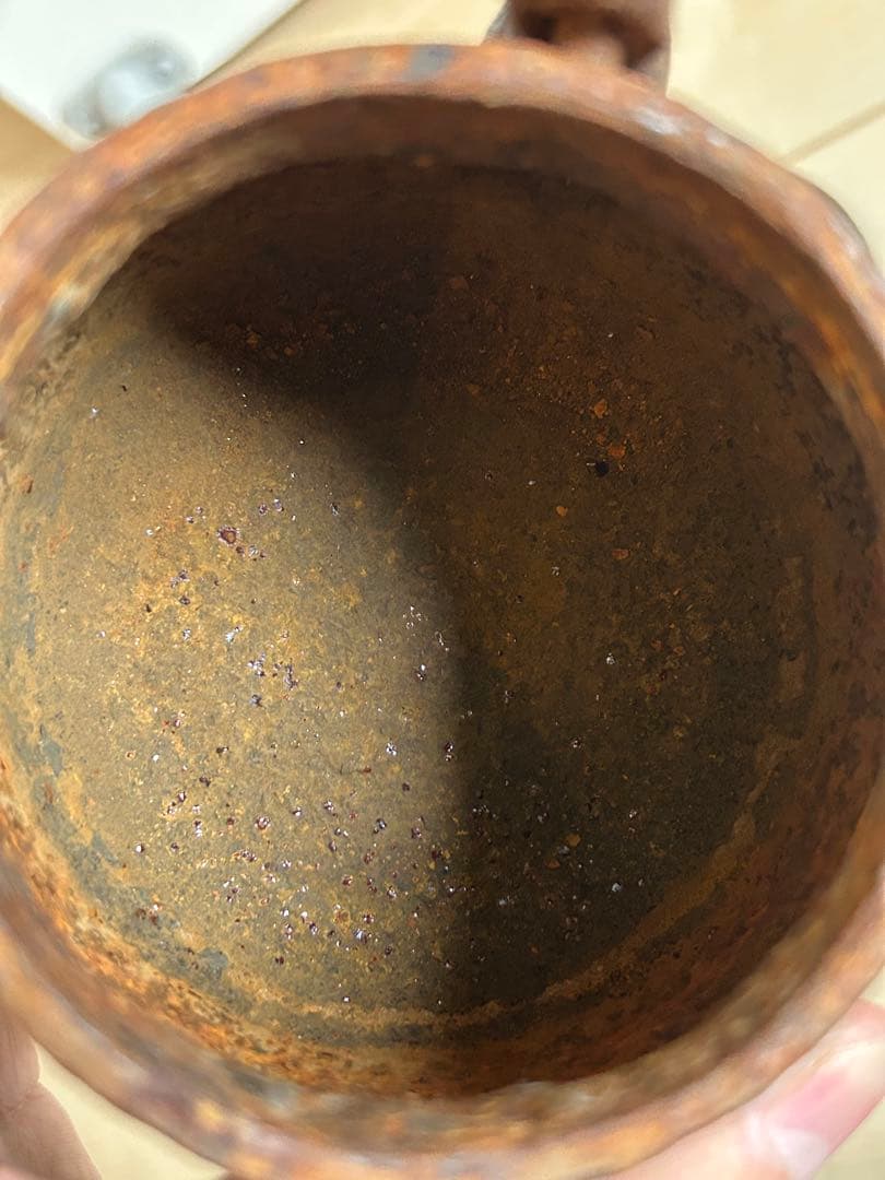 金寿堂造　麒麟文小豆鉄瓶　縦胴在銘煎茶道具容量500cc