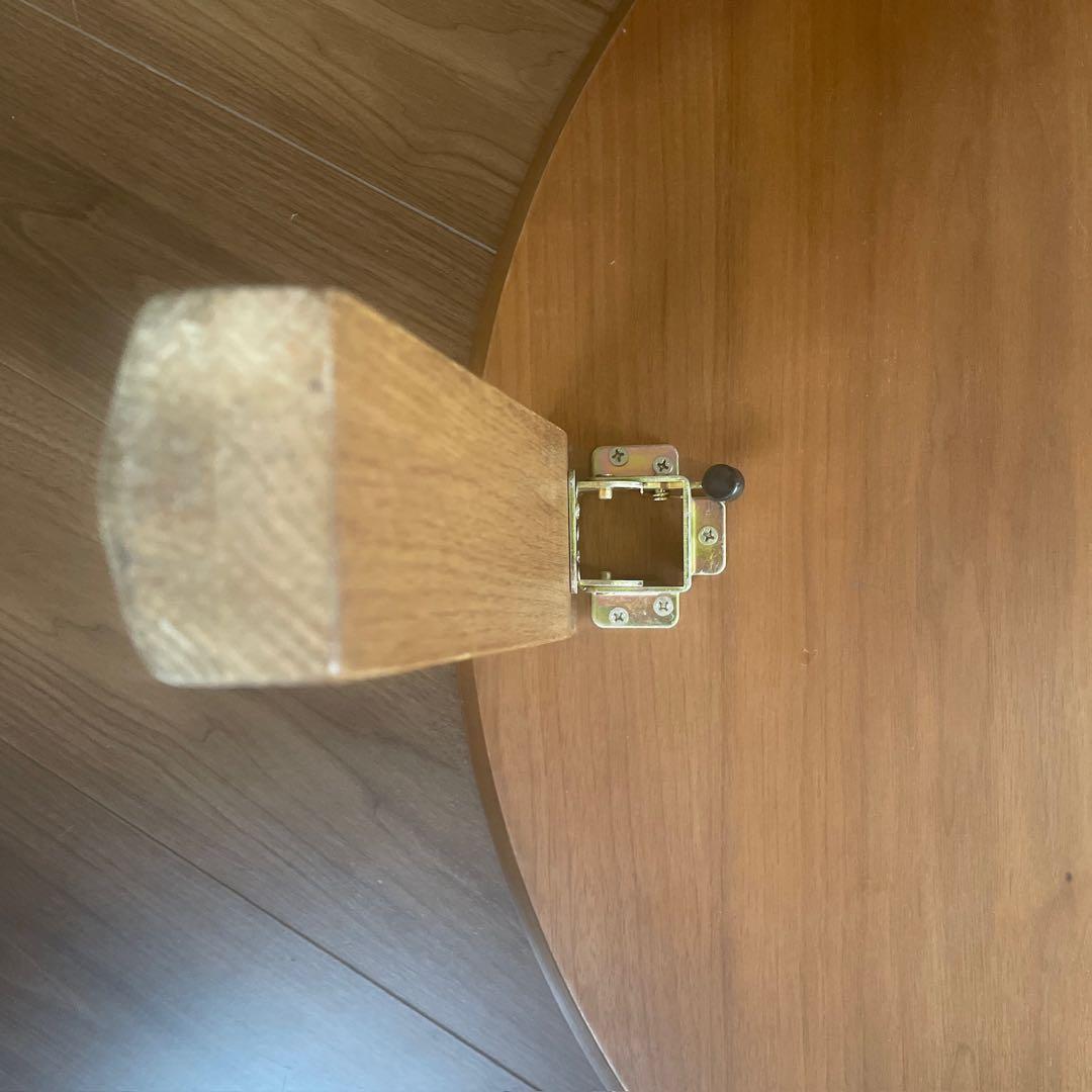 デッドストック【天然木】Table 折りたたみ式座卓円形80cm｜ウォールナット