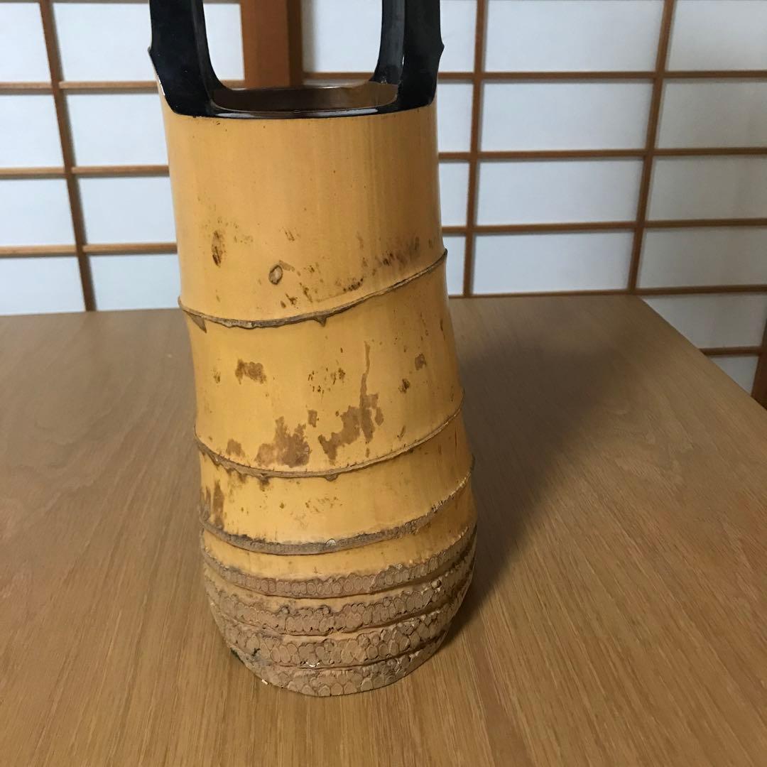 竹　二重切　花入れ　④