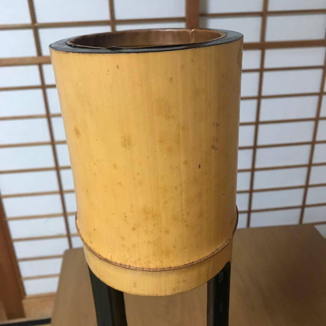 竹　二重切　花入れ　④