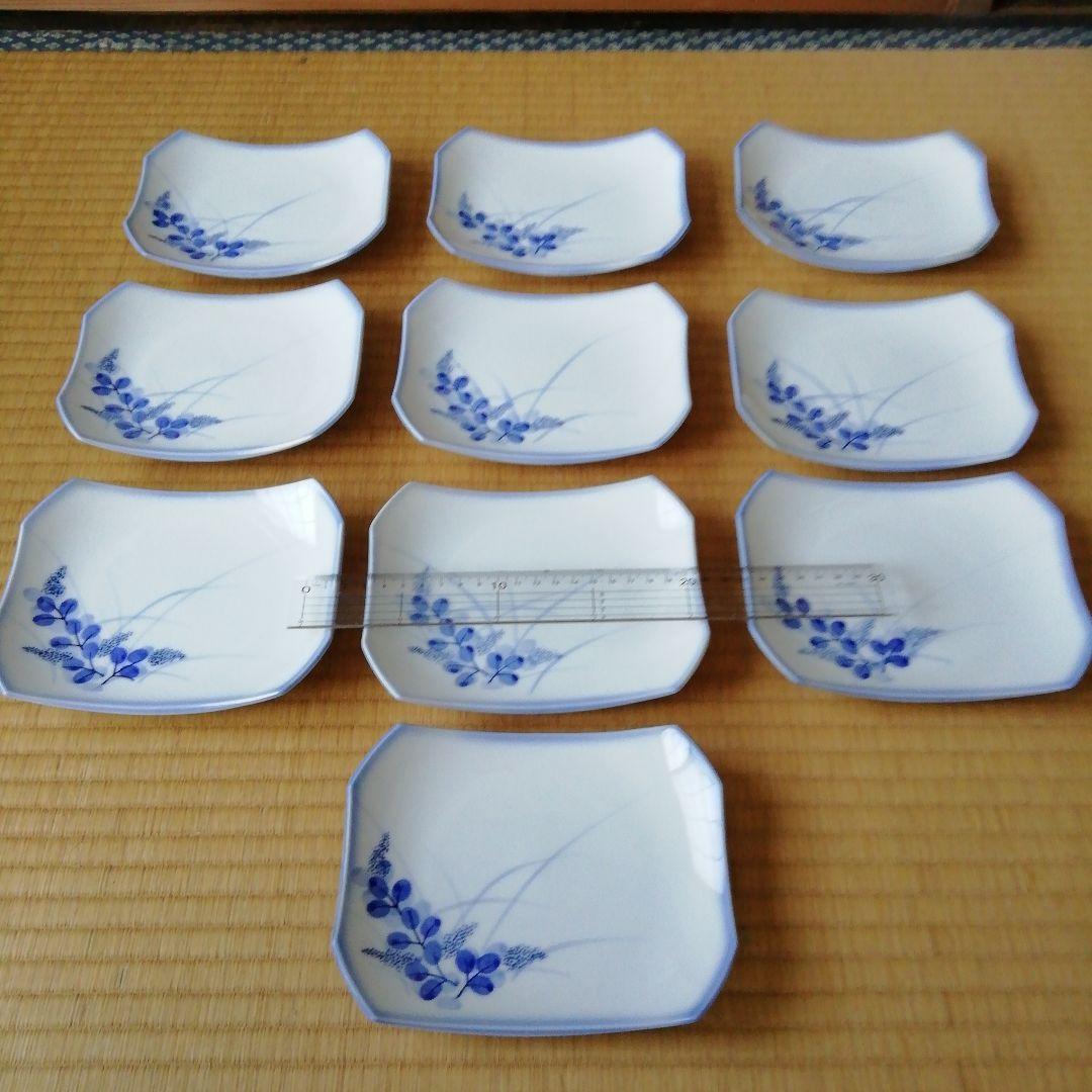 白青花柄陶磁器食器99枚セット