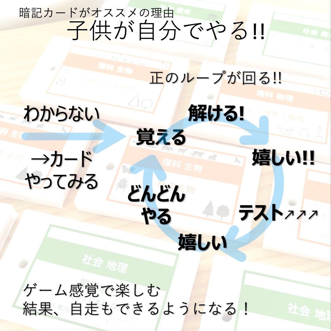 中学受験 暗記カード【4年上 社会・理科 11-14回】組分けテスト対策 予シリ
