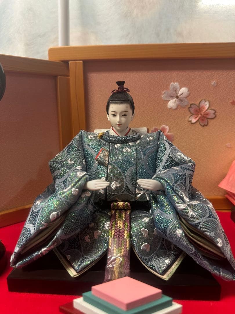 雛人形 五人飾り 三段飾り ひな祭り ひな人形セット 木製台 新品未使用