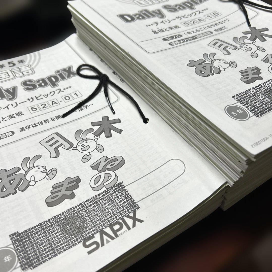 ⑲AAA サピックス　SAPIX 5年　国語Aテキスト　基礎と実戦
