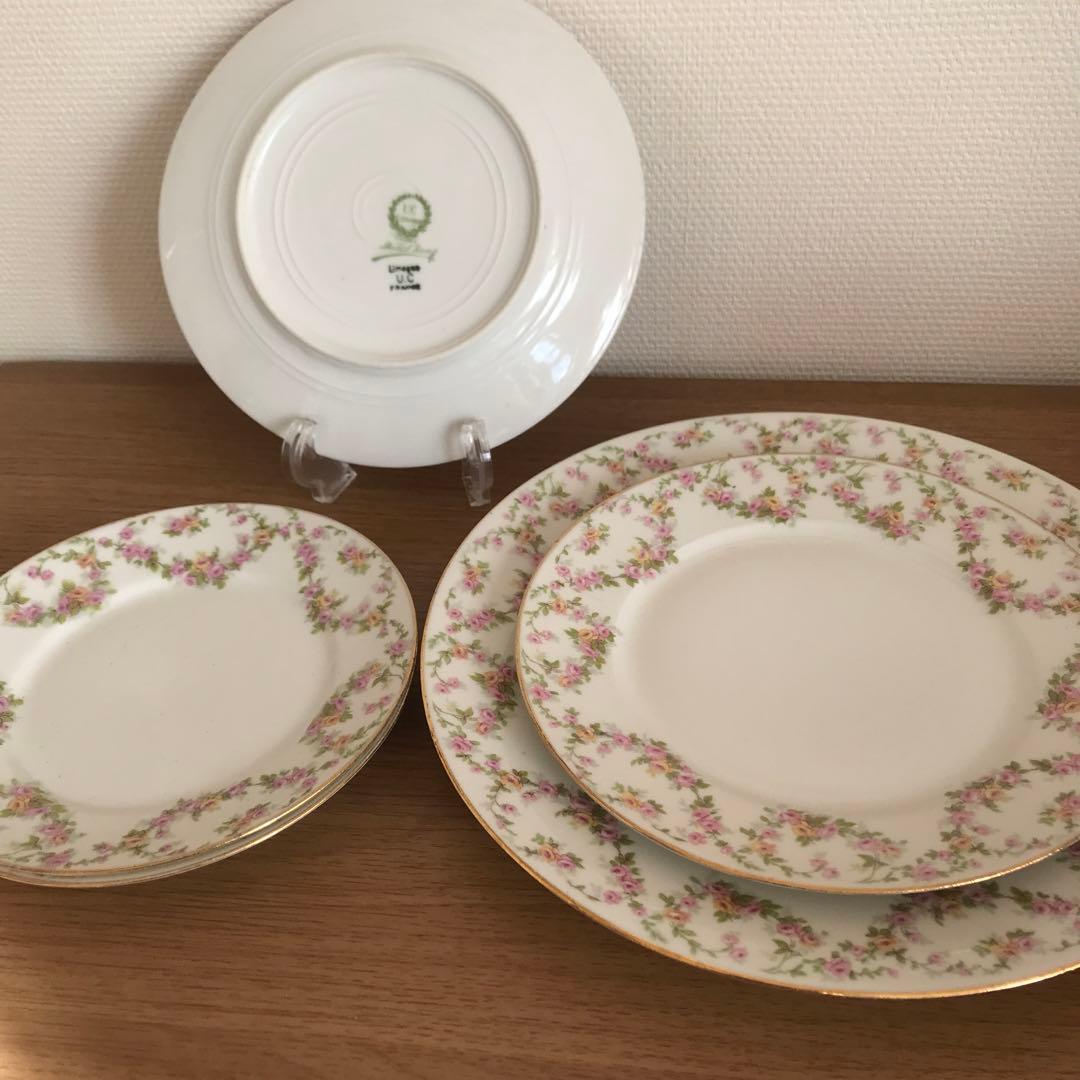 Limoges リモージュ　フランス　プレート　5枚　セット