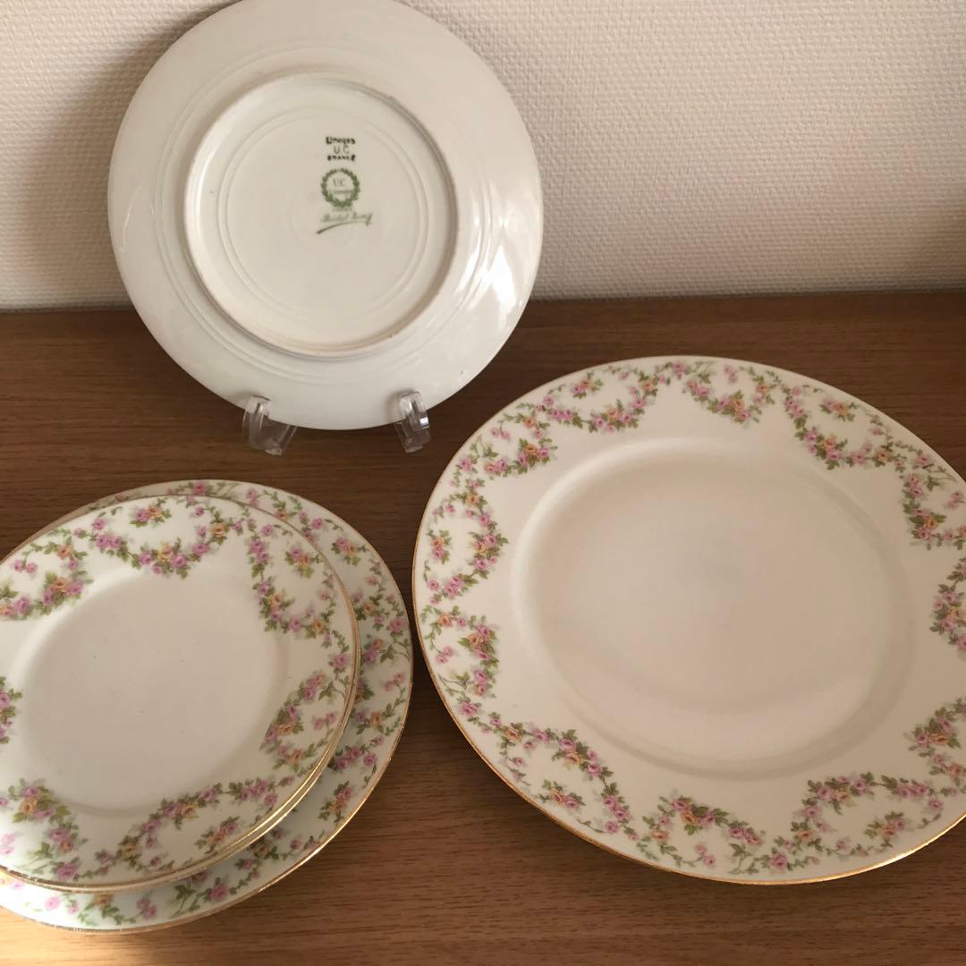 Limoges リモージュ　フランス　プレート　5枚　セット