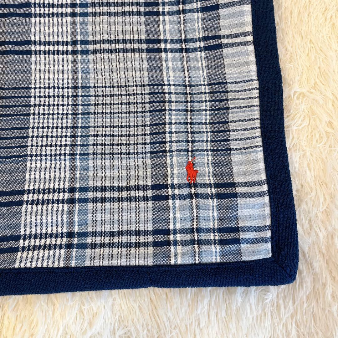 【新品タグ付き】POLO ラルフローレン ブランケットチェック柄片面ガーゼ生地