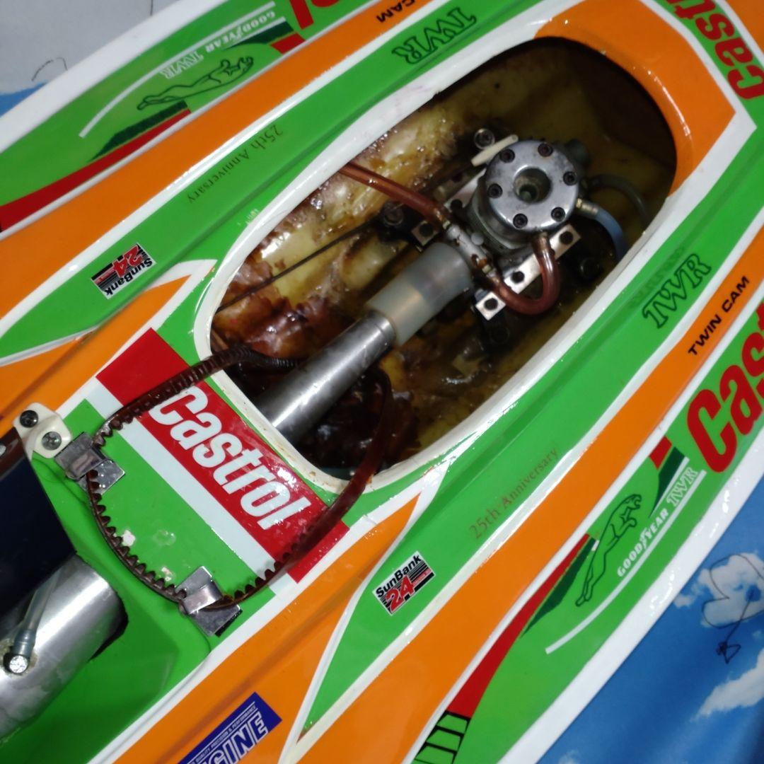 ♥ 30年以前ＡＢＣホビーレーシングＲＣボート ドルフィン46 Ｖ型艇 中古品