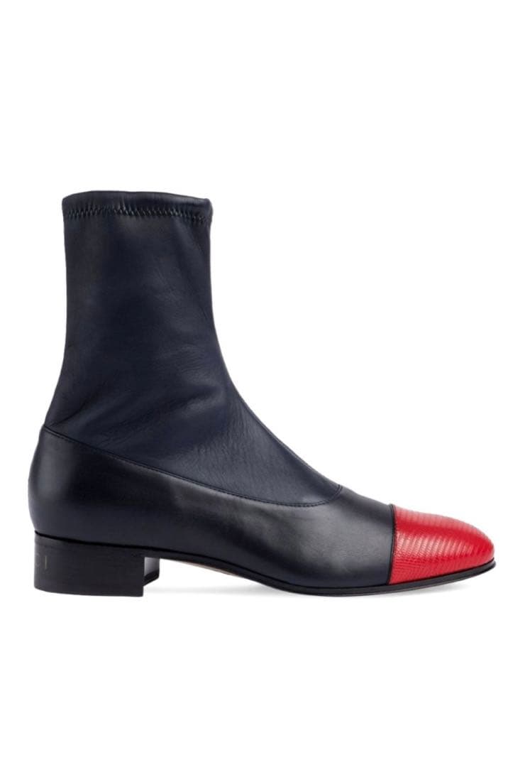 新品未使用　GUCCI バイカラーアンクルブーツ