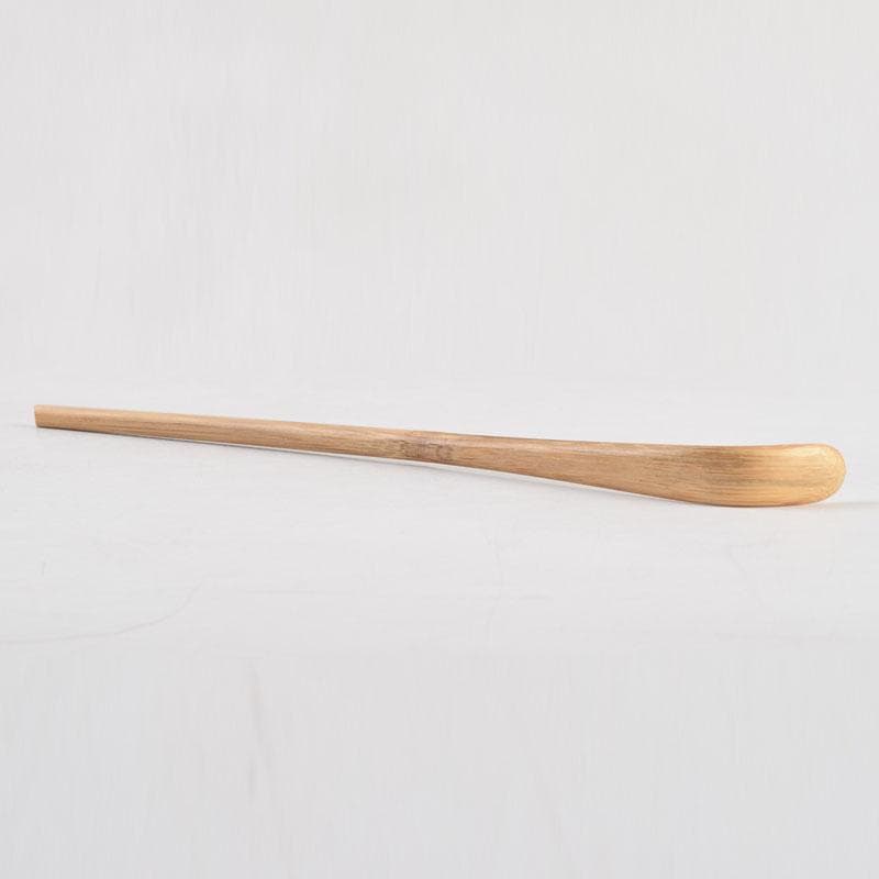 茶道具　海野宗泰作　茶杓　銘千代乃寿　紫野　松長剛山書付　共筒共箱　V　9140