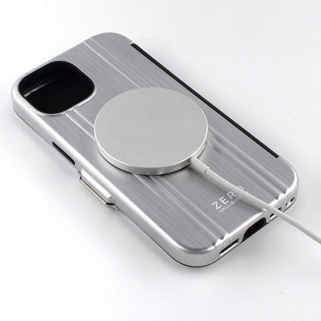 在庫少★iPhone15 Pro ゼロハリバートン 手帳型★シルバー