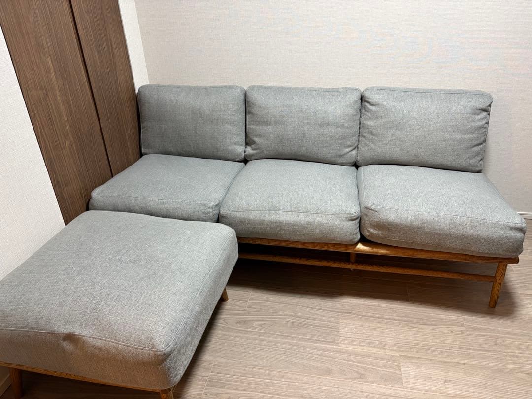 ① CLOUD SOFA 3P MOMO NATURAL 送料込