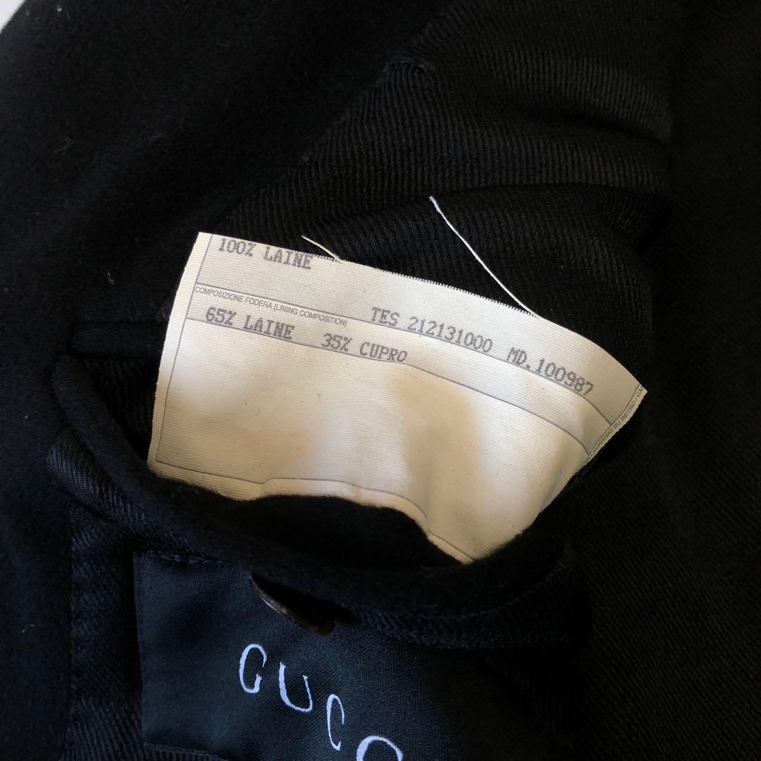 GUCCI by tom ford ウール Pコート ブラック archive