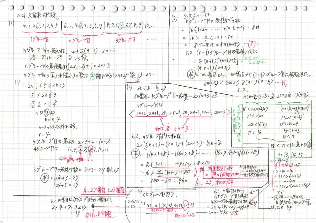 限定セール 塾講師オリジナル数学解説 高校入試 過去問 灘 筑駒 開成 早慶 等