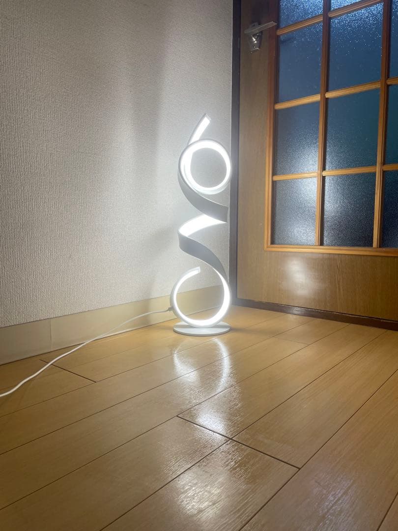 ２点セット　LED デザイン照明 スパイラルライト 間接照明 モダン インテリア