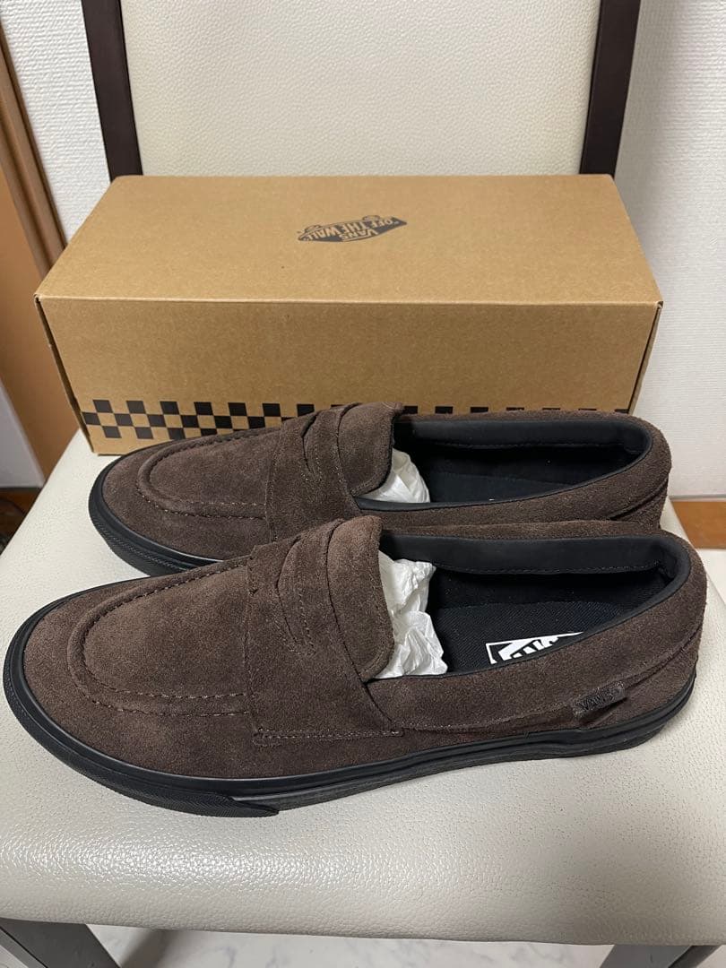 VANS バンズ ローファー V196CF CN スエード ブラウン 28