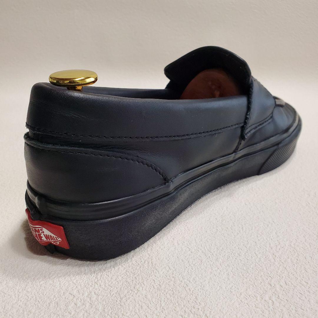 【美品】VANS ローファー レザー ブラック 26cm V196CF