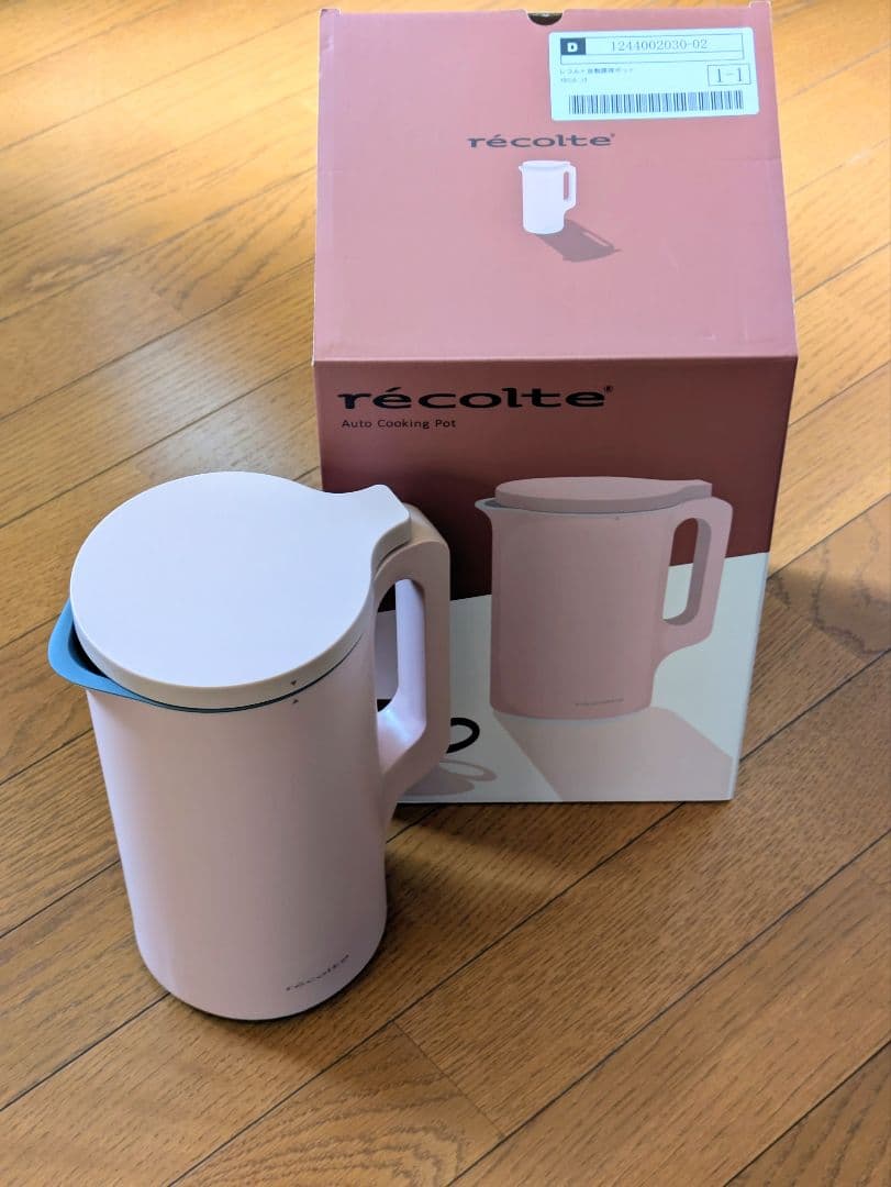 新品未使用レコルト 自動調理ポット マカロンピンク