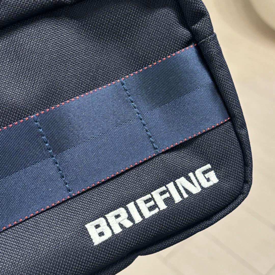 新品BRIEFINGブリーフィング ゴルフ ダブルジップポーチ ポーチ ネイビー