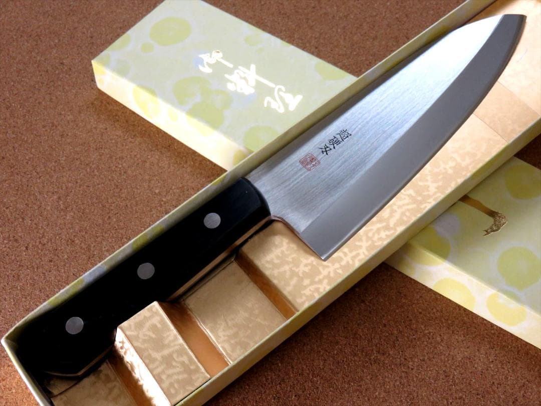 関の刃物 出刃包丁 185mm クロムモリブデン 魚 肉解体 右利き 片刃包丁