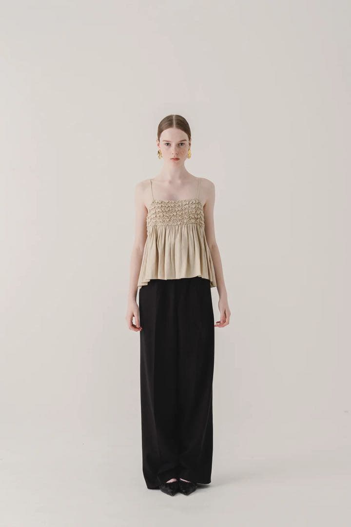 【Eaphi】 RANDOM SHIRRING 2WAY BUSTIER