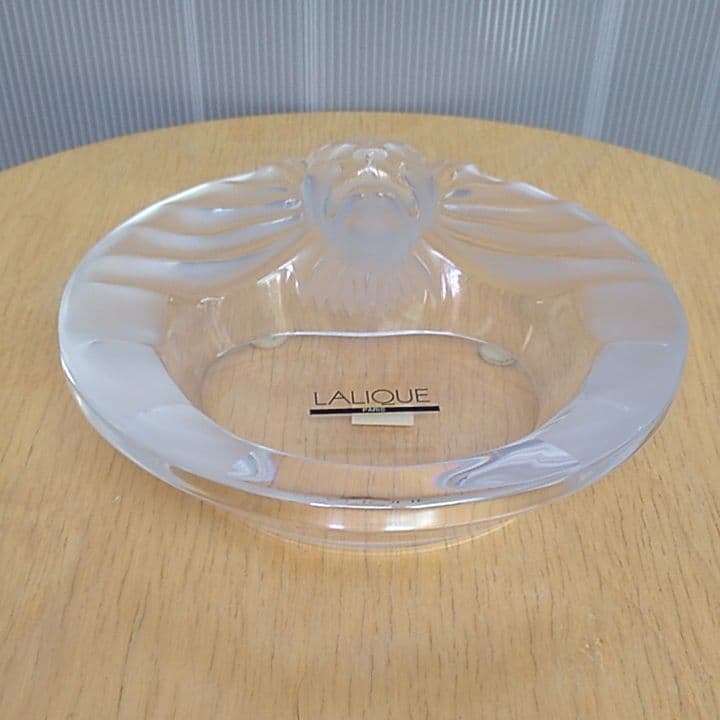 ラリック LALIQUE ライオンの小物入、灰皿 未使用品