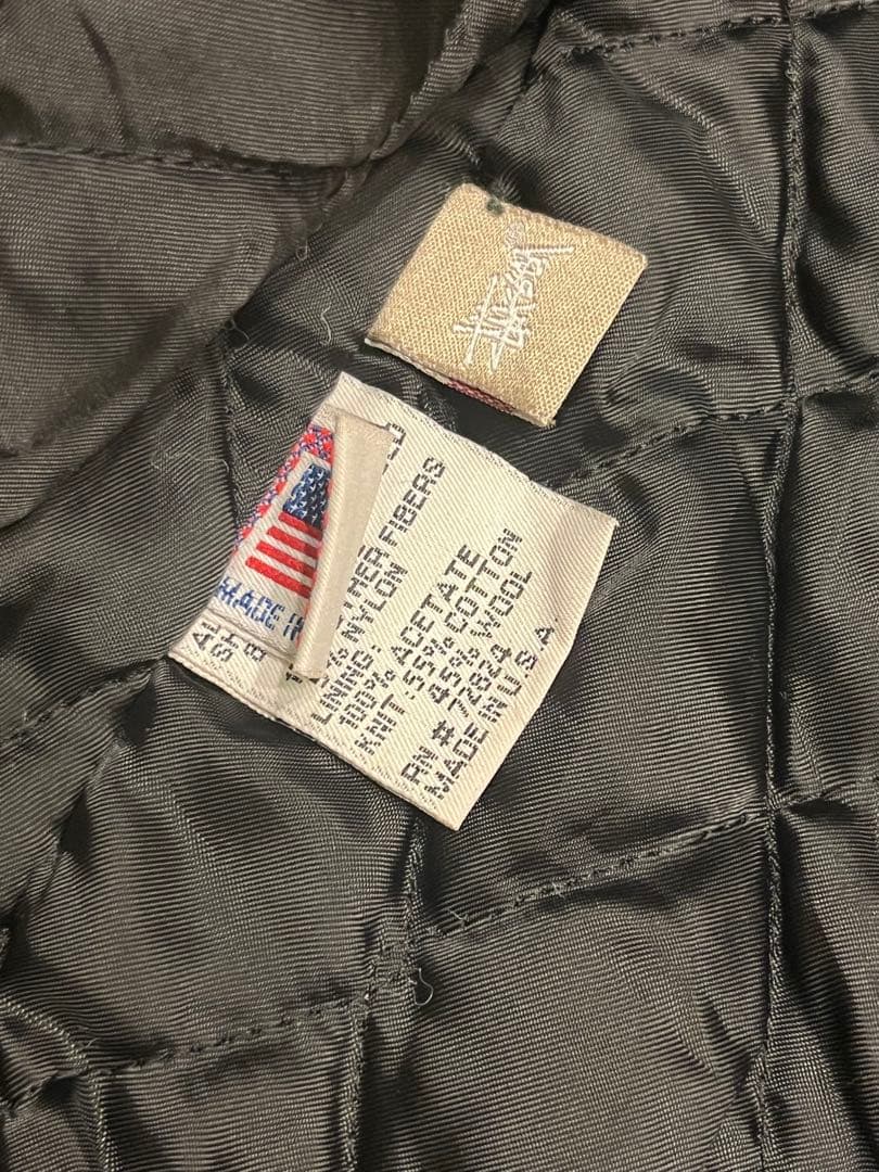 old stussy 2008 I.S.T VARSITY JACKET 黒