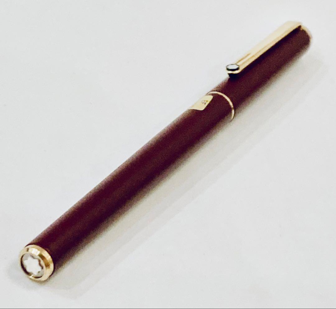 西ドイツ製◆モンブラン高級万年筆 SラインMONTBLANC 1980s 茶軸