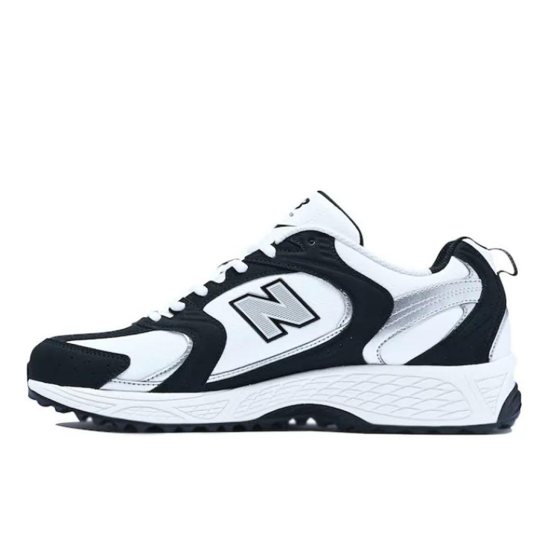 New Balance 530 ゴルフシューズ ブラック/ホワイト