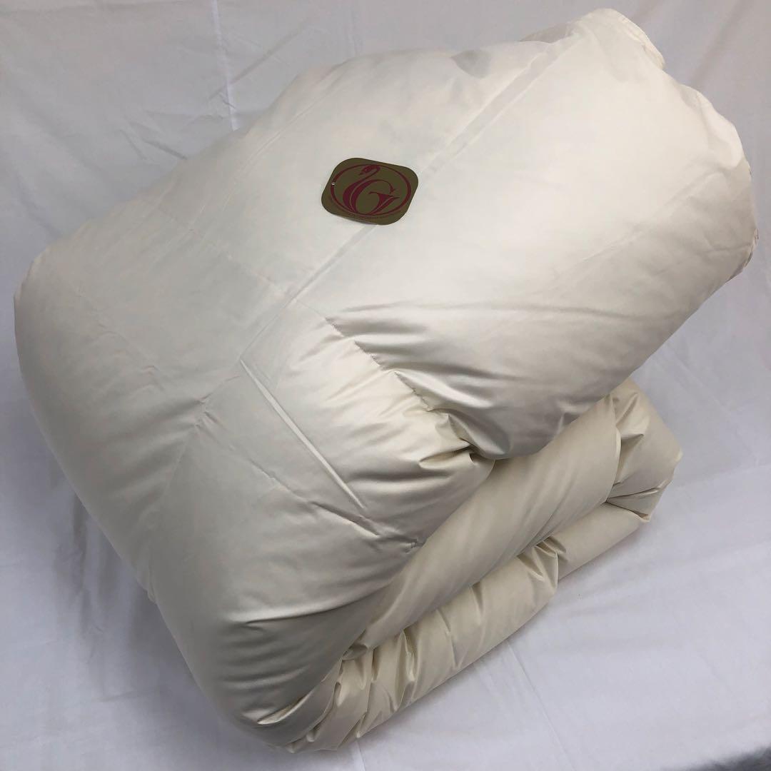 羽毛布団 シングル ニューゴールド 生成り 日本製 150×210cm 特価