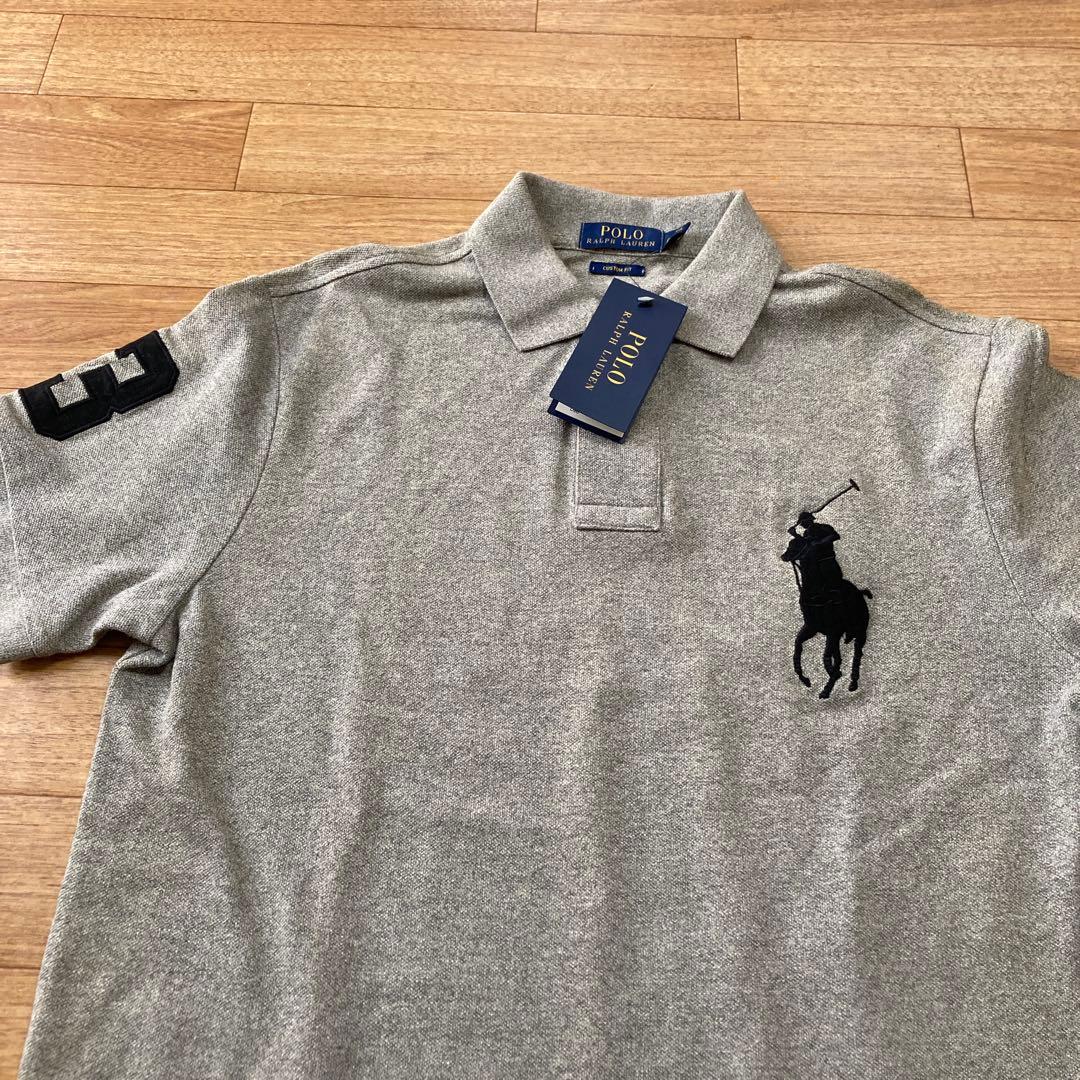 《タグ付き新品未使用》polo ralph lauren ポロシャツ　M グレー