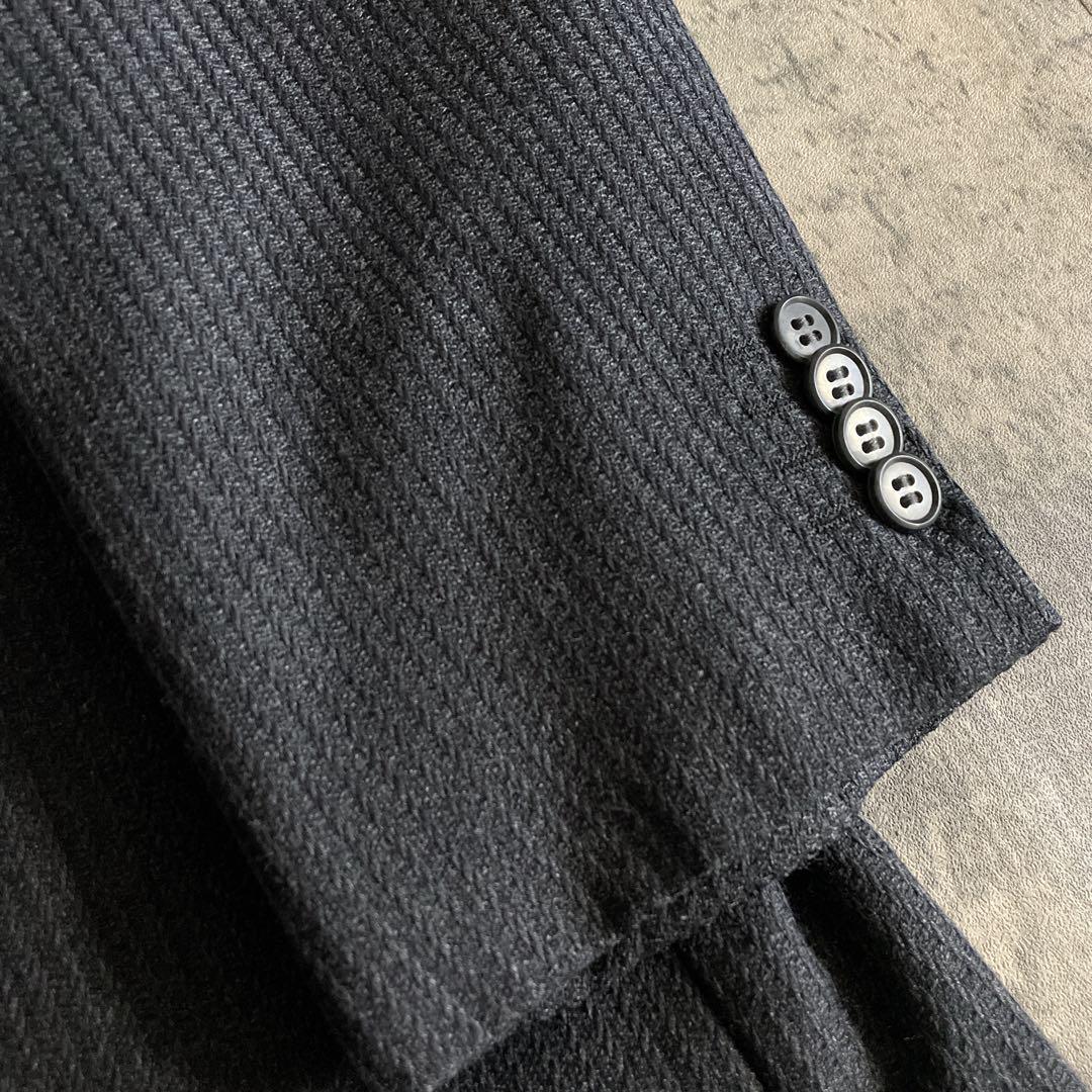至高 極上カシミヤブレンド GUCCIネクタイ ウール ダブルスーツ XL LL