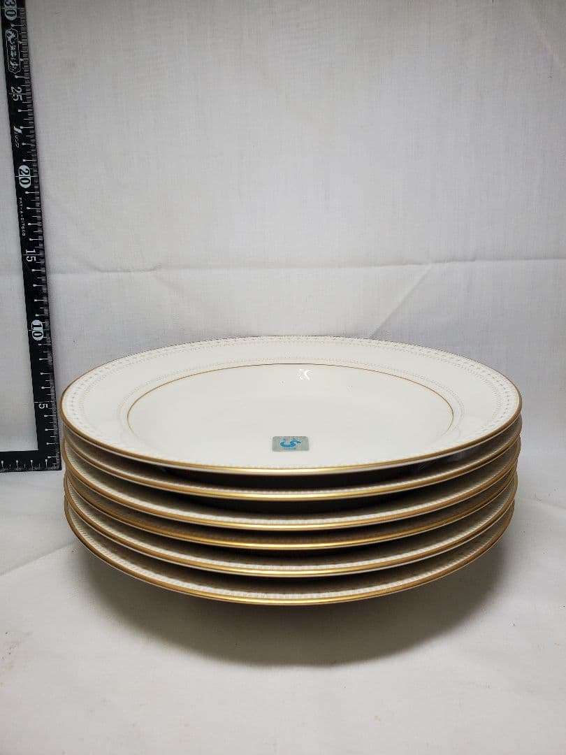 保管品　未使用　ノリタケ　アイボリー　スープ皿　6枚