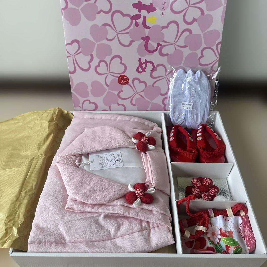 七五三　着物　被布セット 3歳　京都花ひめ　ピンク