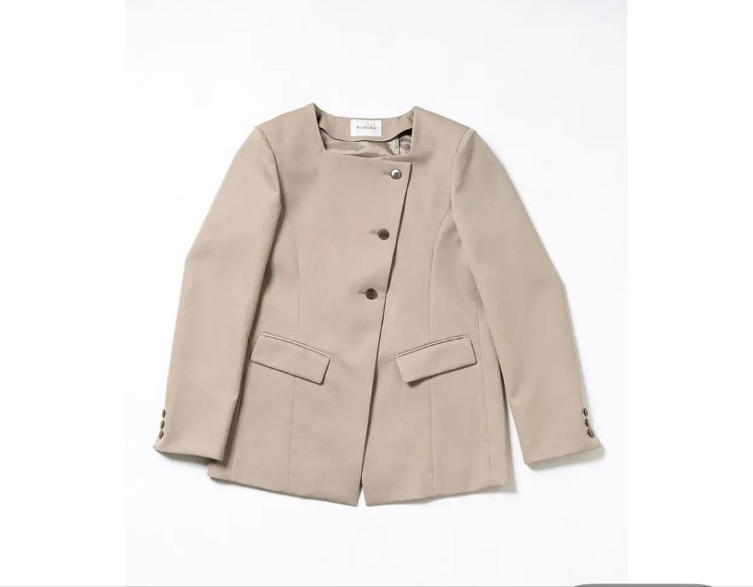 【完売品】Wool gaba square neck jacket