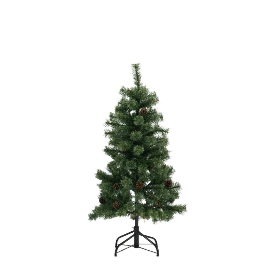 クリスマスツリー【単品】　180cm　オーナメント無し　松ぼっくり付　GREEN