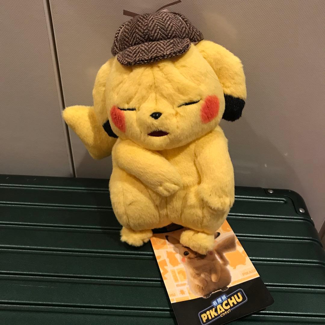 名探偵ピカチュウ　 しわしわピカチュウ　ぬいぐるみ