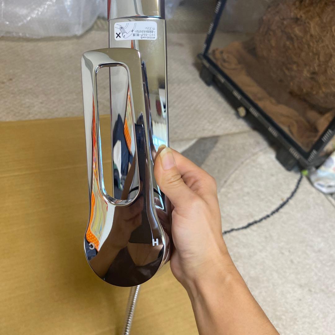 KVK KM5021TEC シングルシャワー付混合栓ケーブイケー 流し台用
