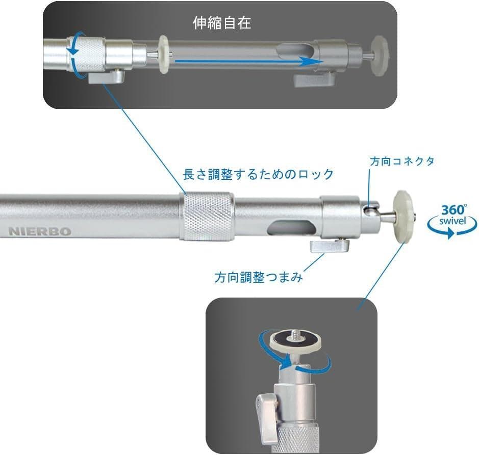 高耐荷重プロジェクター天吊り金具・調節可能重量5kg対応・360度回転可・軽量デ