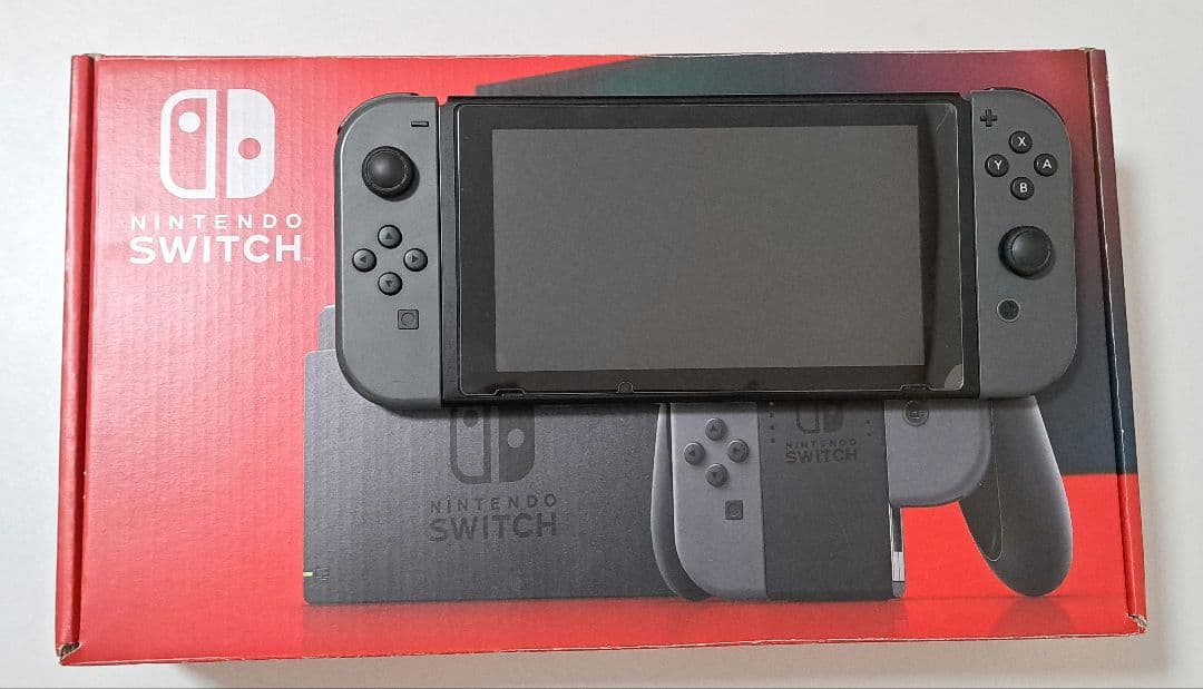 Nintendo Switch 本体 グレー バッテリー強化版 ジャンク ドック