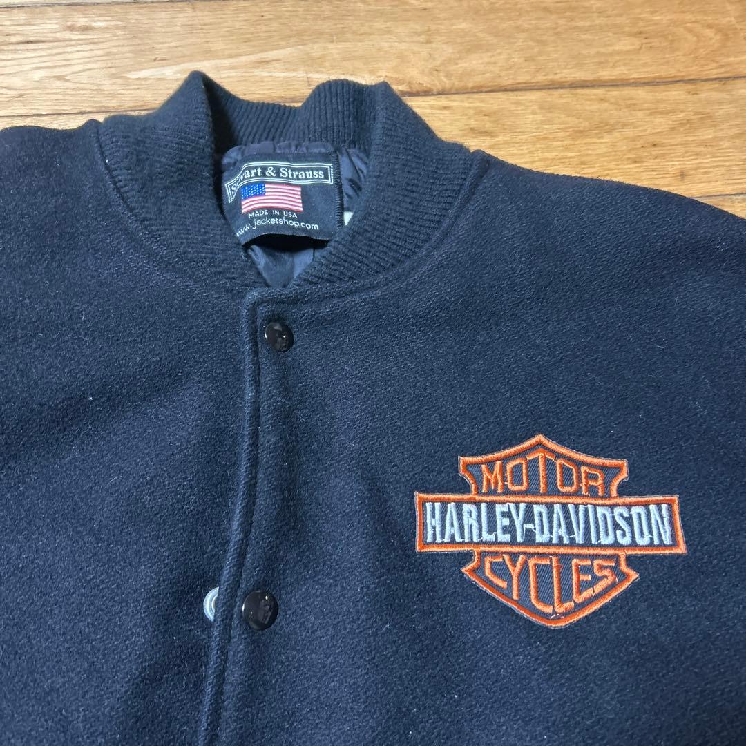古着 90s USA製 HARLEY DAVIDSON スタジャン 古着