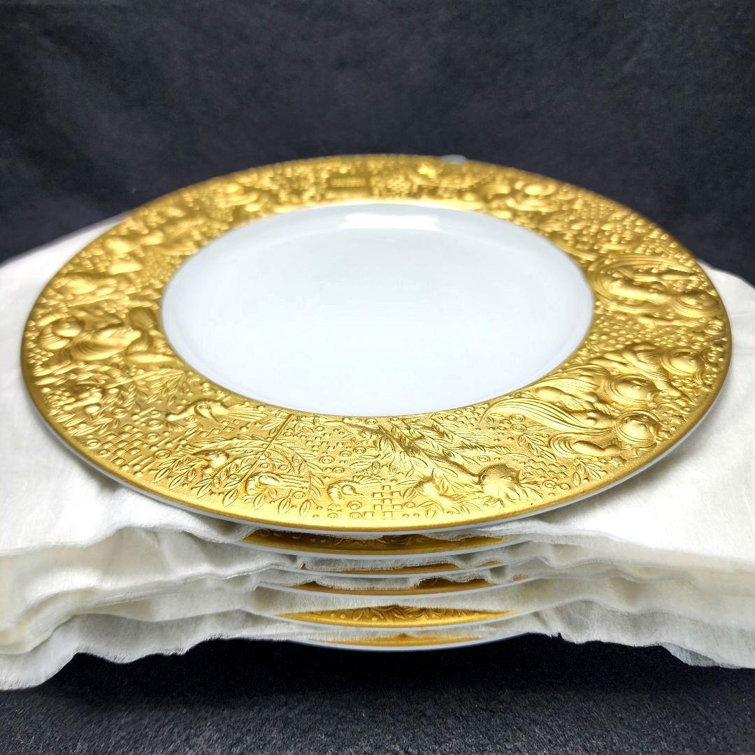 ローゼンタール Rosenthal 魔笛 ゴールド プレート22cm 6枚セット