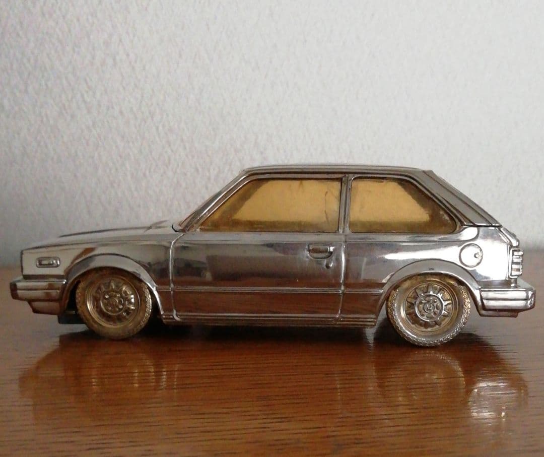 再値下げ（金属製）HONDA CIVIC 小物入れ（オルゴール付き）1983年製